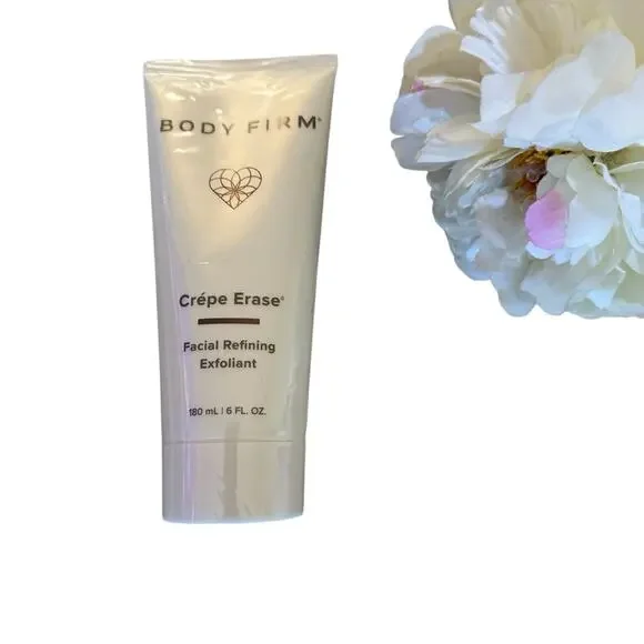 BODY FIRM Crepe Erase Facial Refining Exfoliant Anti Aging 180 ml NEW 6 fl oz - Picture 2 of 4